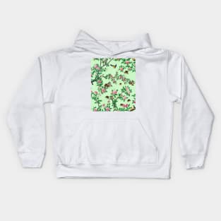 Chinoiserie Green Kids Hoodie